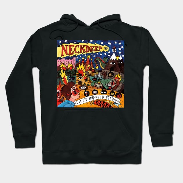 neck deep Hoodie by shout bay_city